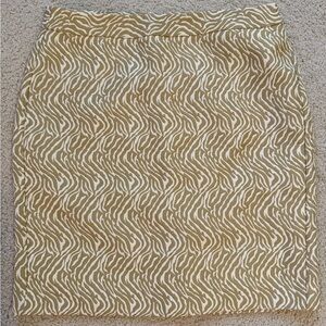 Banana Republic Zebra Print Skirt in Tan and Cream